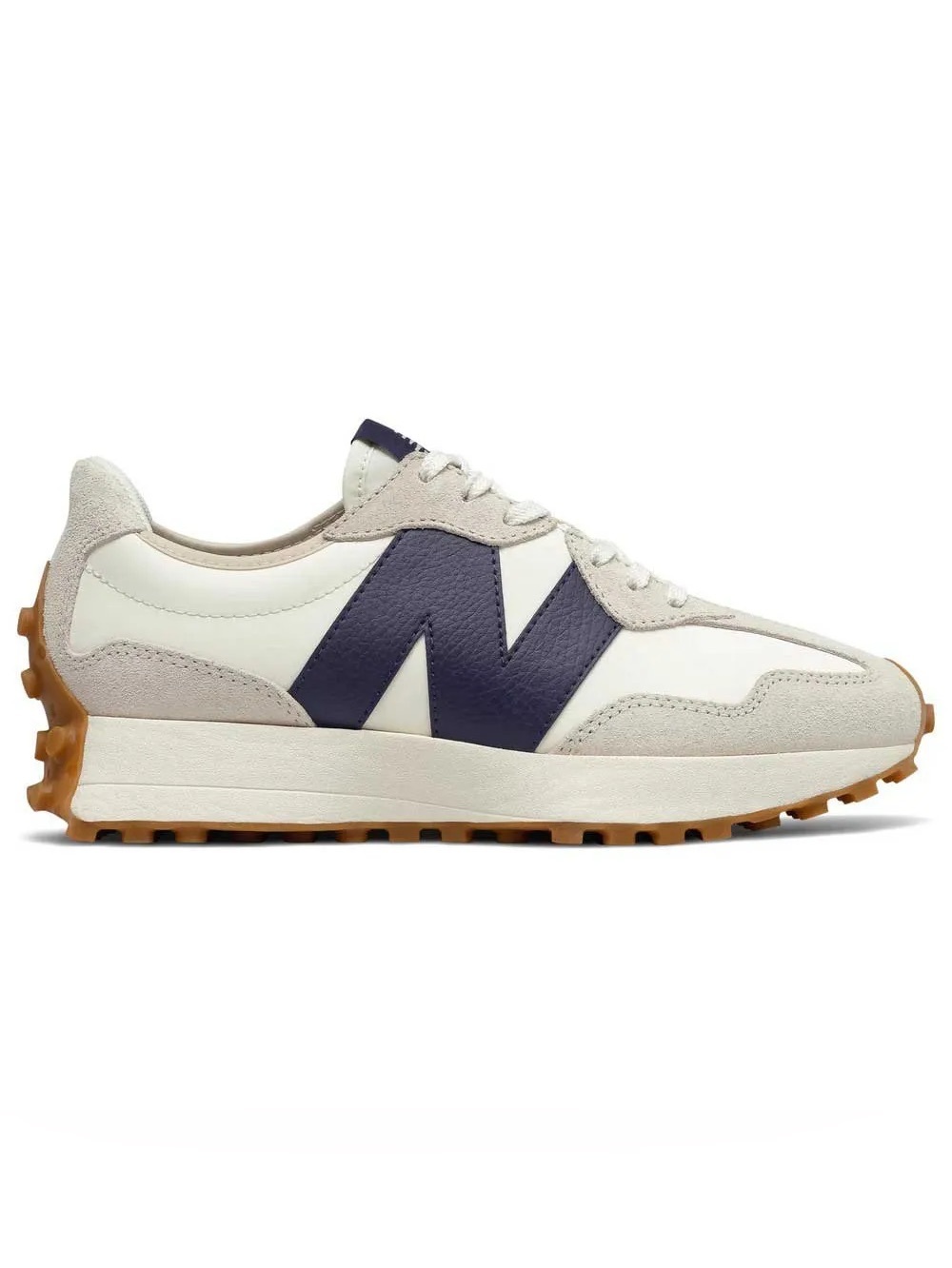 New Balance 327 Women's Sneakers Moonbeam and Navy ~ Size 6.5